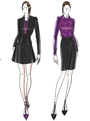 职场时尚女正装职业装定制设计方案 女正装职业装定制