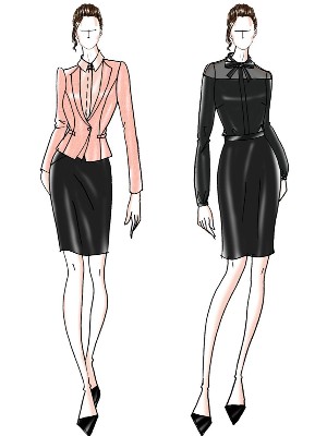 职场时尚女正装职业装定制设计方案 职业装定制