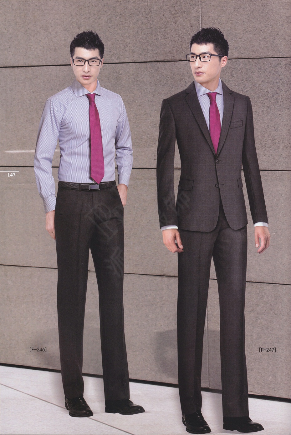 男士职业西服套装定制方案