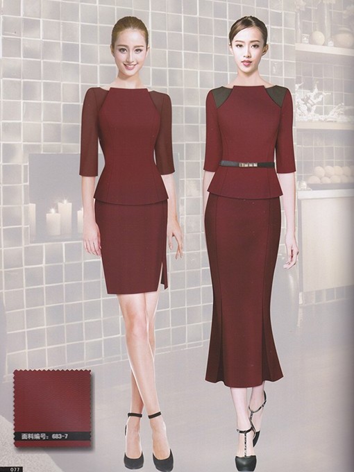 中式复古式酒店制服套装