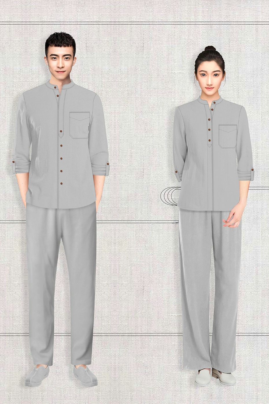 酒店员工工作服定制 酒店员工工作服定制