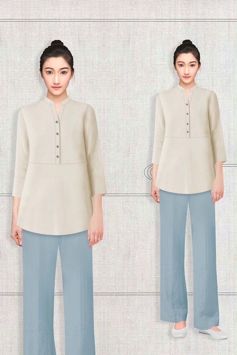 酒店员工工作服定制 酒店员工工作服定制