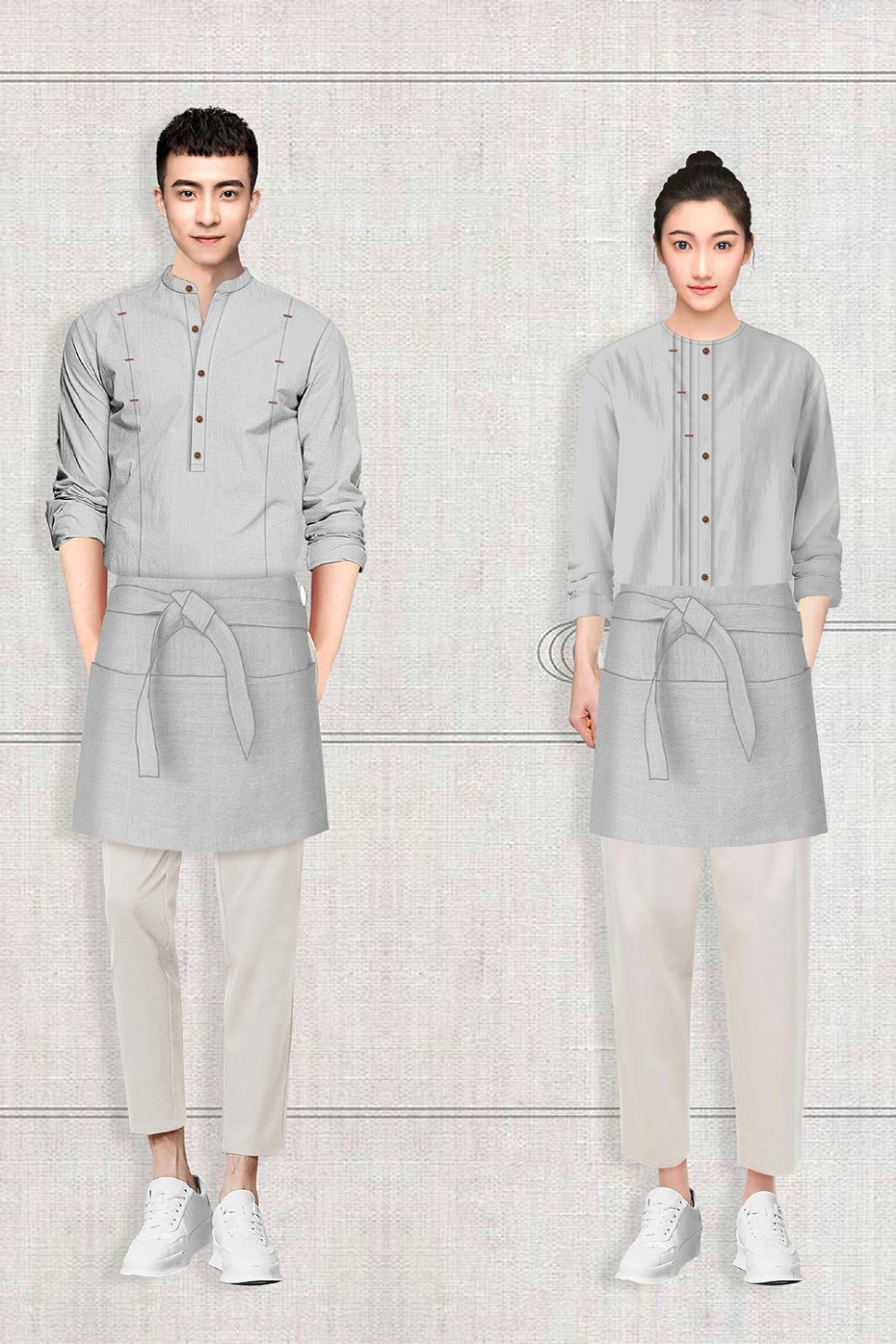 酒店员工工作服定制 酒店员工工作服定制