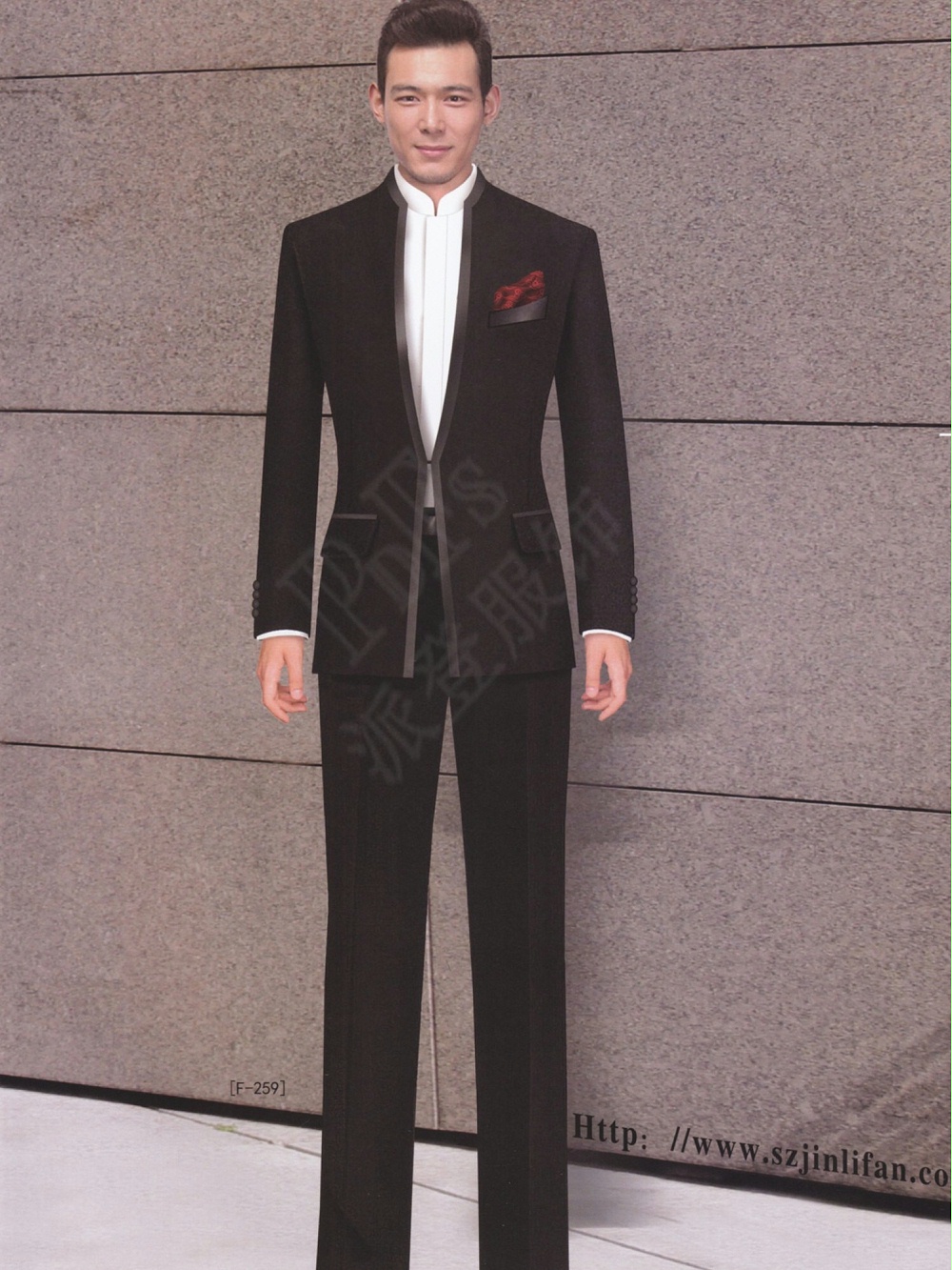 男士春秋西装套装工作服