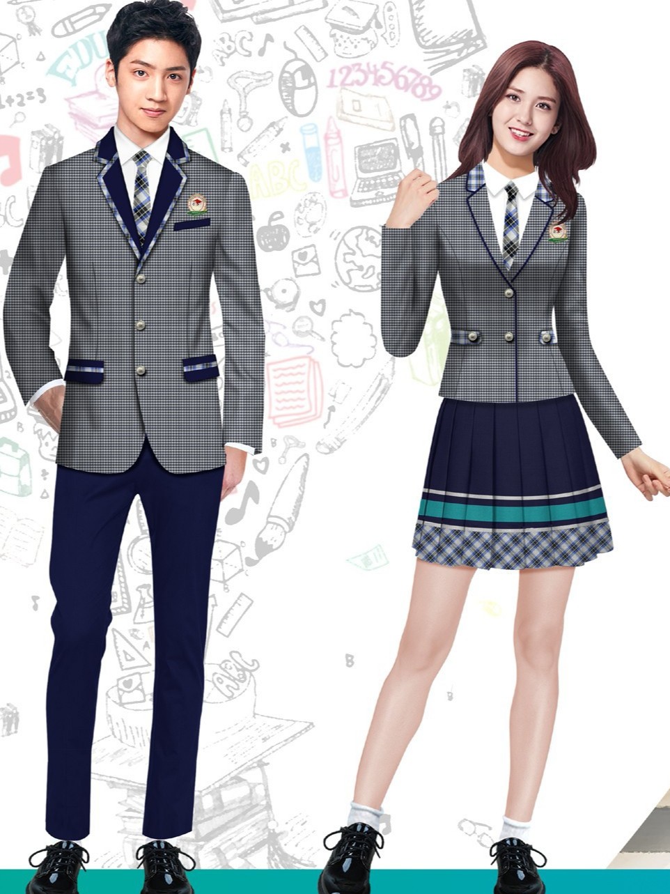 4款高中大学校服冬季校服 4款高中大学校服冬季校服