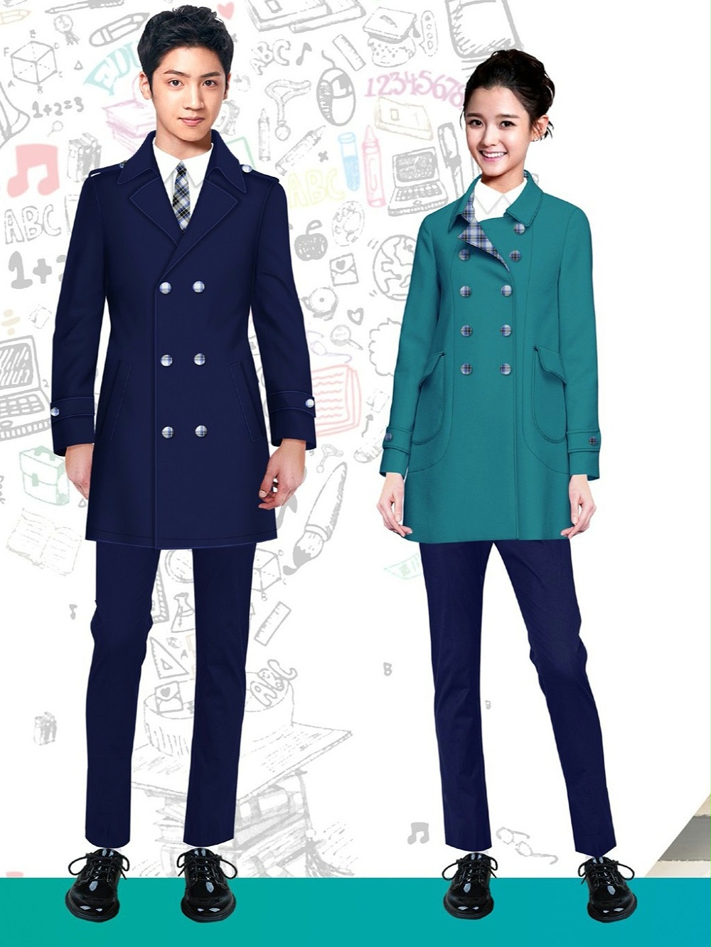 4款高中大学校服冬季校服 4款高中大学校服冬季校服