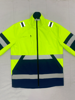 高能见度工作服定制加反光条春秋季防水工装上衣定制 派登服饰