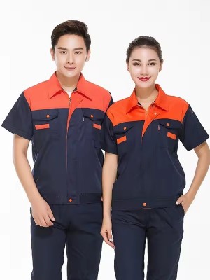 2024夏季男女同款工作服定制吸汗耐磨电工服定做可秀印logo 2024夏季男女同款工作服定制吸汗耐磨电工服定做可秀印logo
