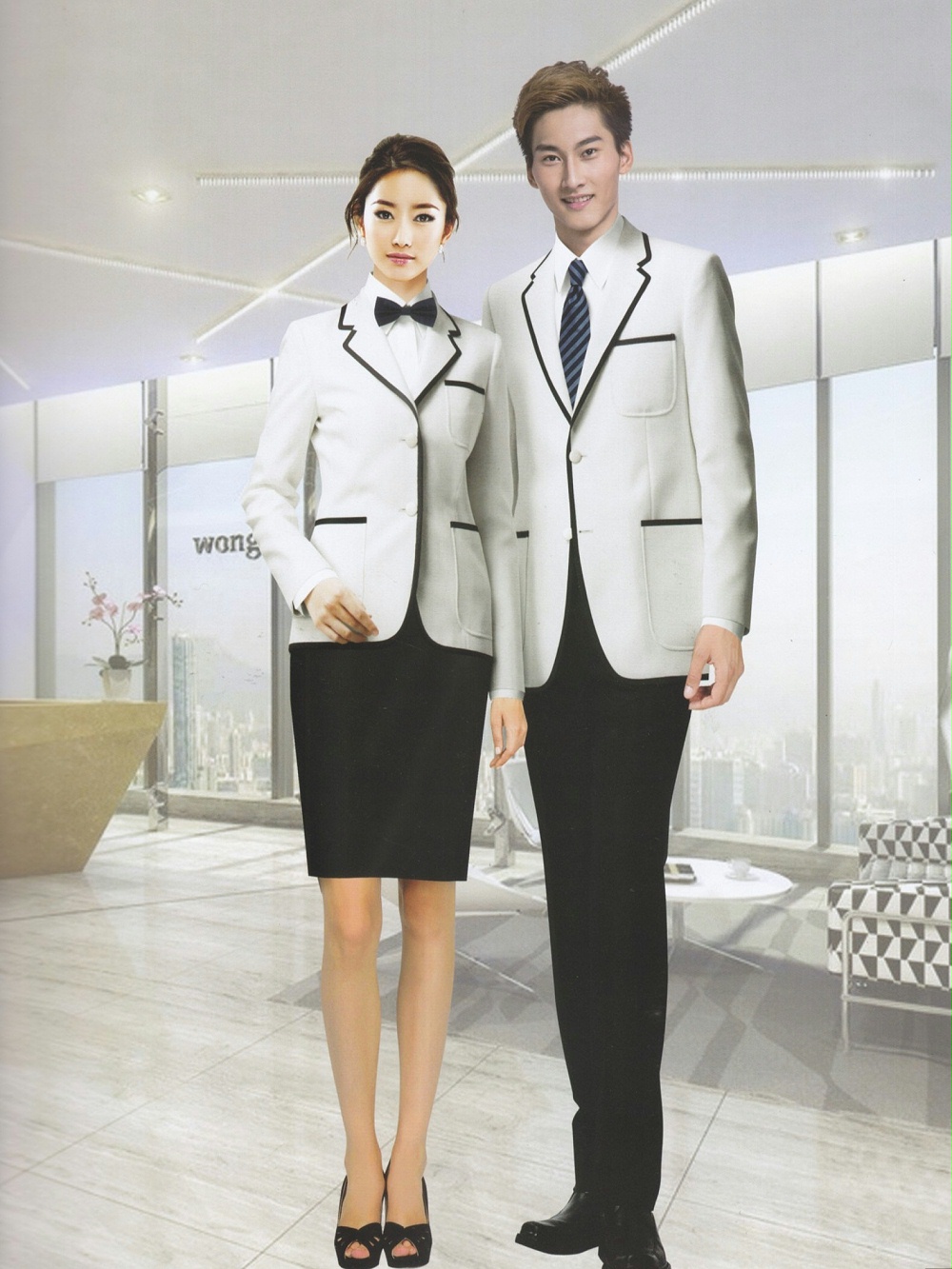 商务型西装工作服