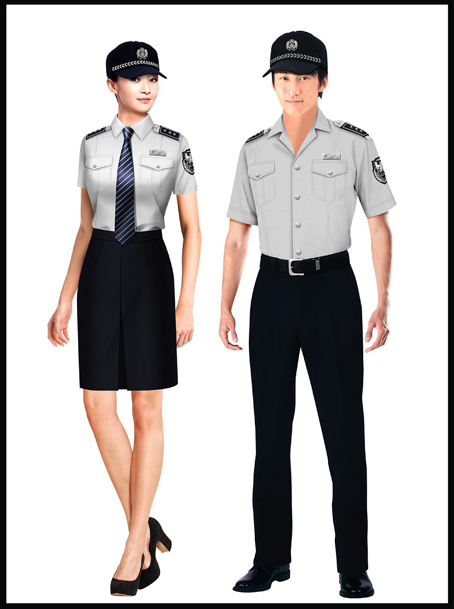 2款夏季保安制服短袖｜物业保安套装制服工作服