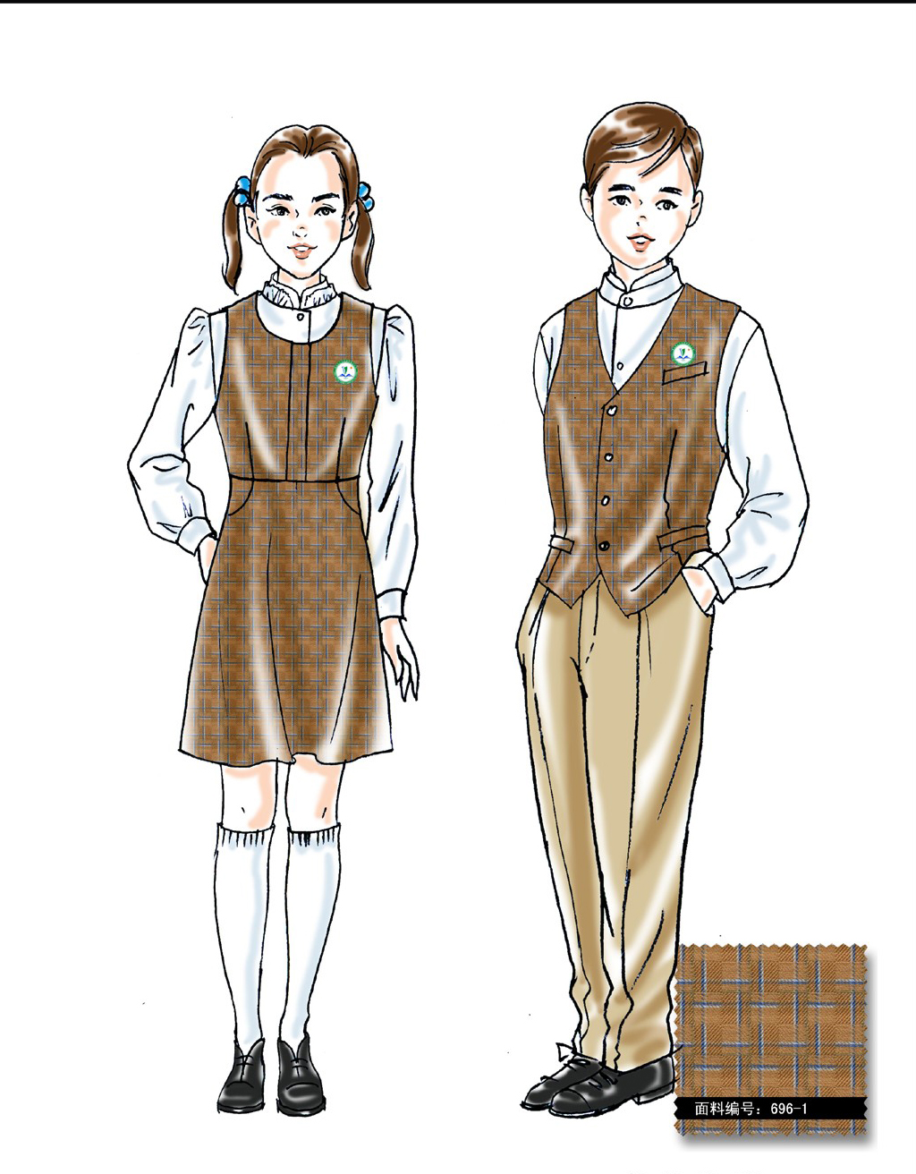 时尚民族风学生校服定制设计方案 校服定制