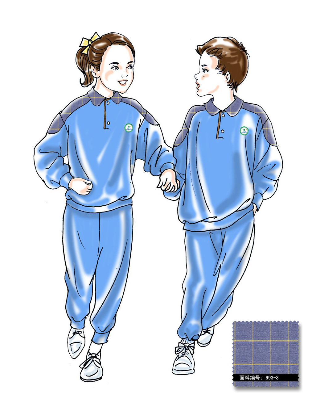 时尚民族风学生校服定制设计方案 校服定制