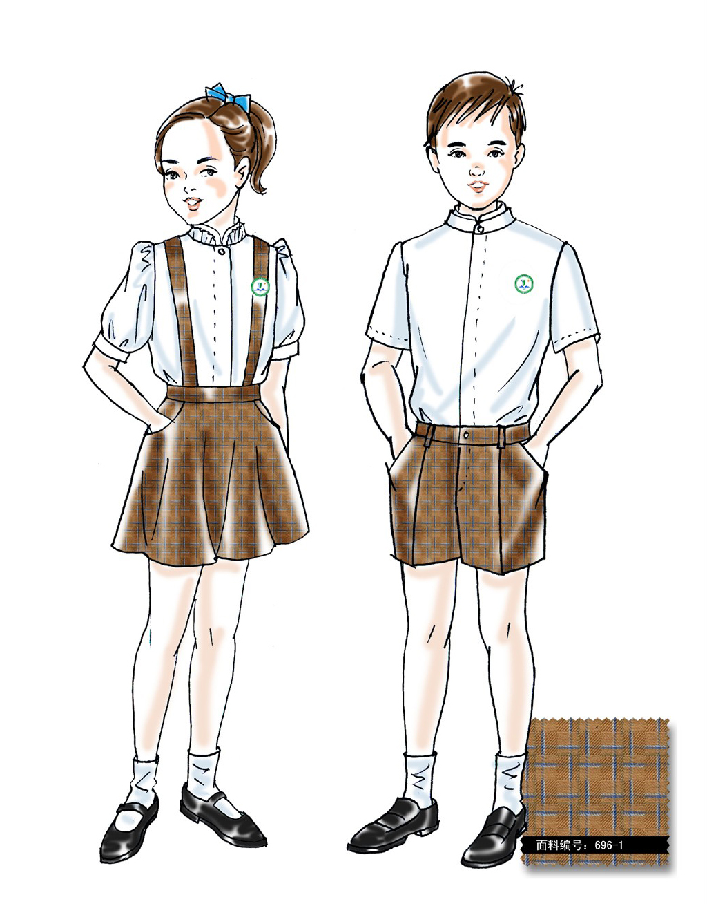 时尚民族风学生校服定制设计方案 校服定制