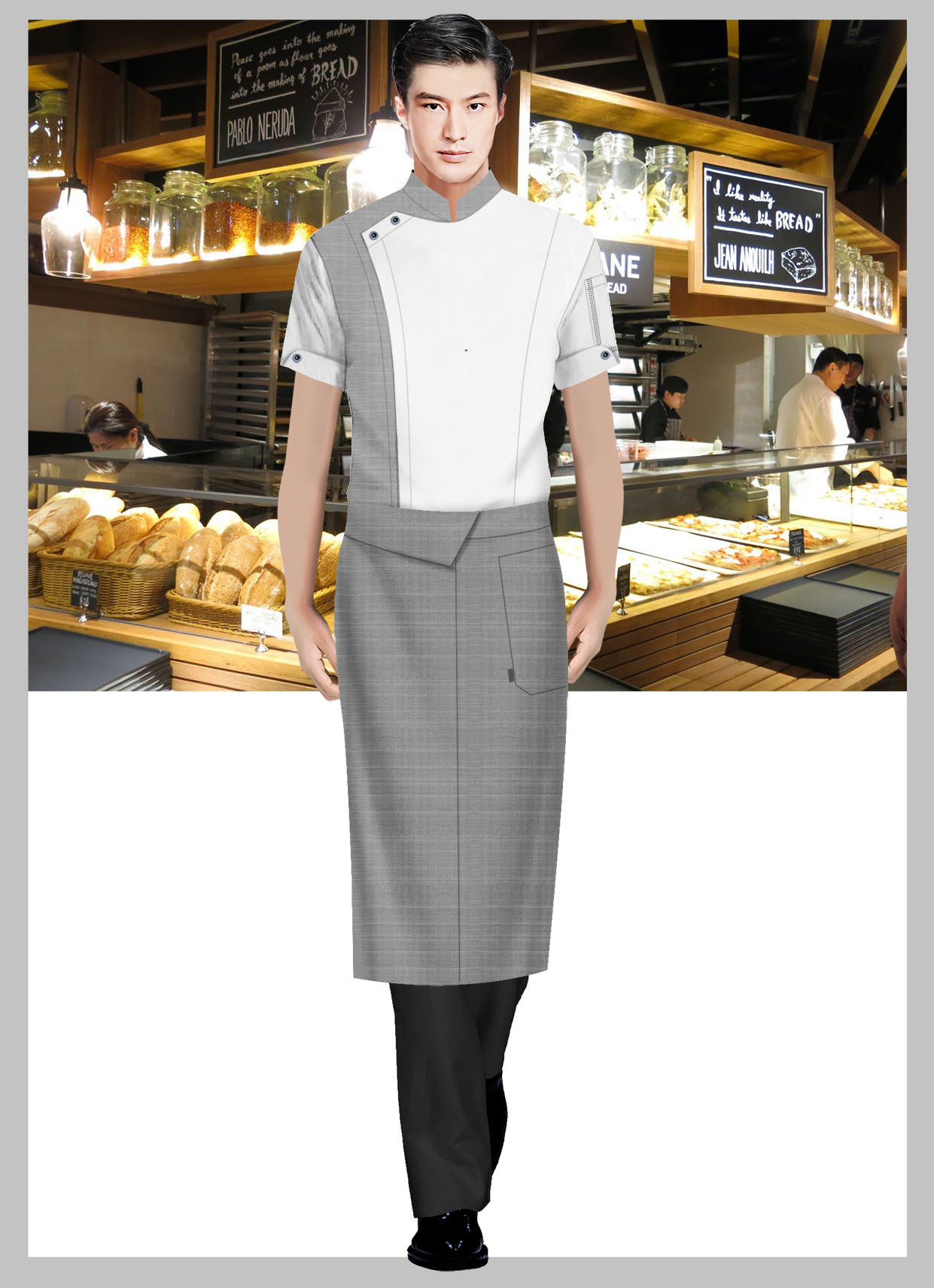 西餐厅服务员工作服定做方案