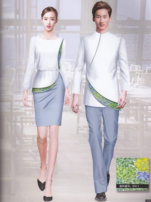 中式民国风休闲度假酒店工作服