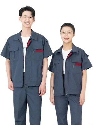 夏季短袖工作服套装定制耐磨防烫电工服工程服批量定制 派登服饰 夏季短袖工作服套装定制耐磨防烫电工服工程服批量定制 派登服饰
