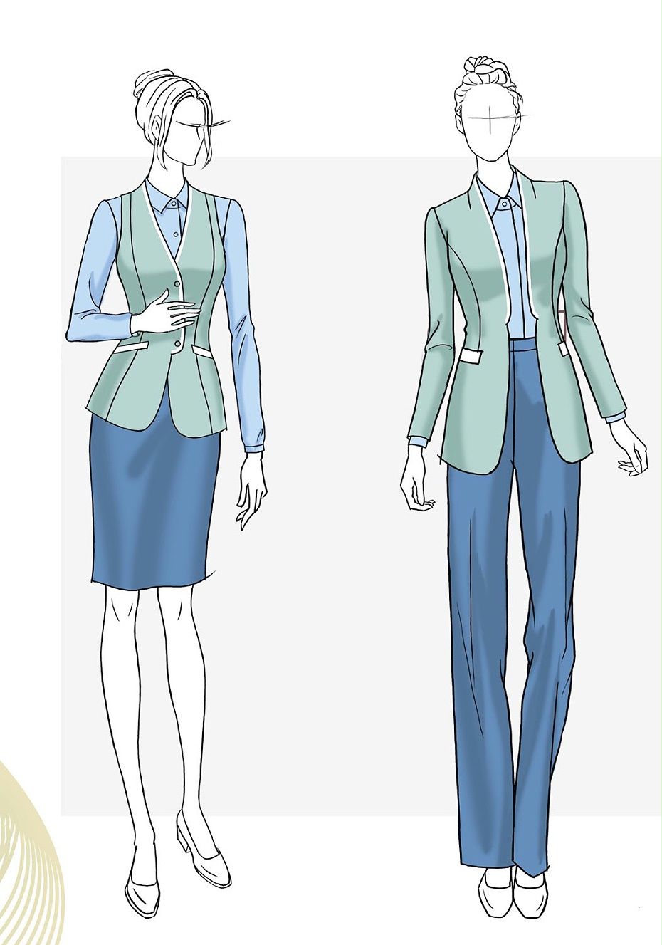 简约商务职业装定制 简约商务职业装定制