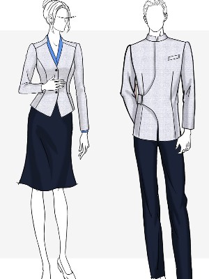 简约商务职业装定制 职业装定制