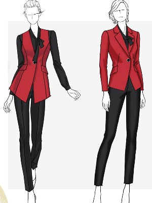 简约商务职业装定制 职业装定制