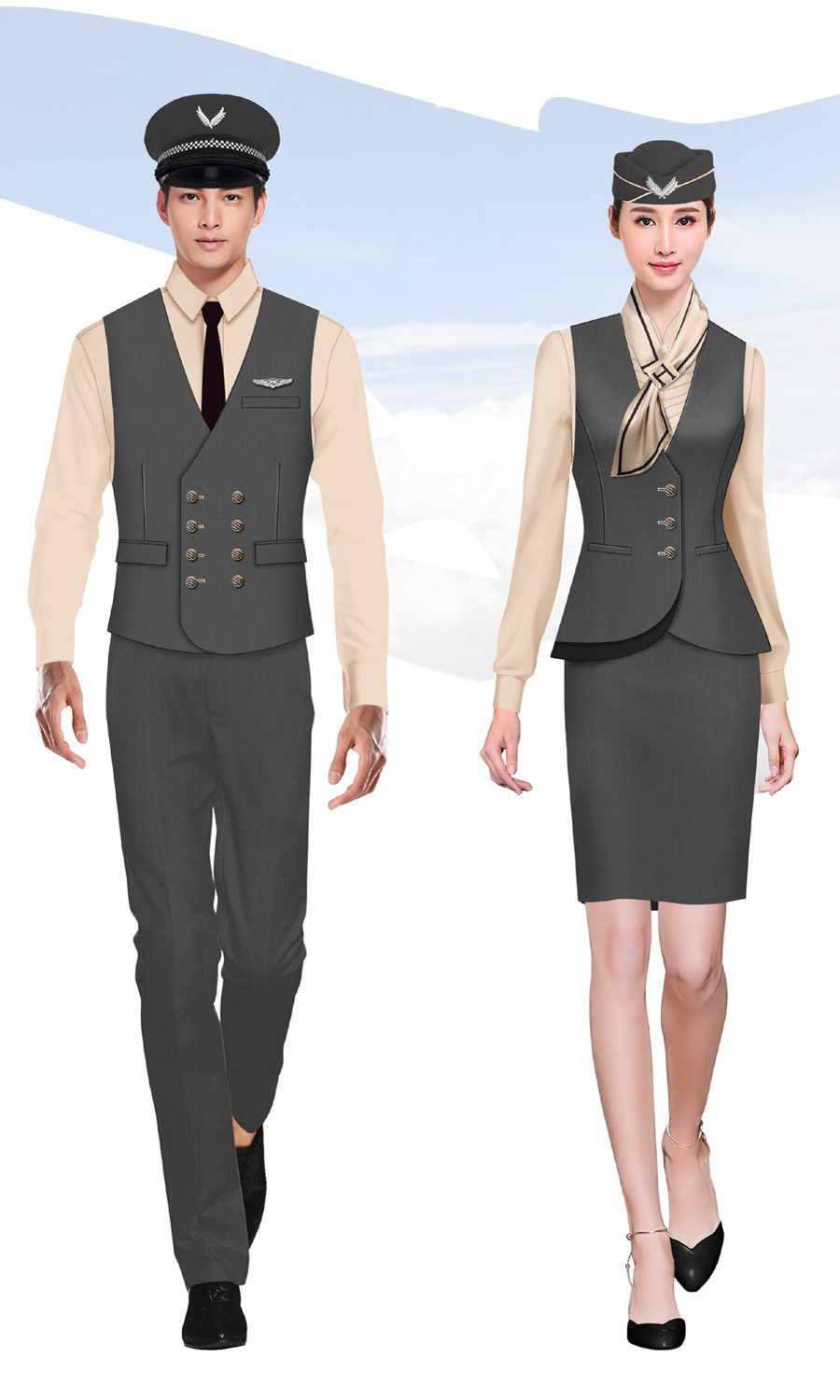 时尚空乘服装定制 时尚空乘服装定制