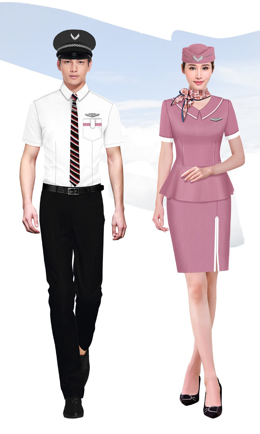 空乘服装定做 空乘服装定做